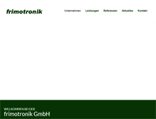 Tablet Screenshot of frimotronik.de